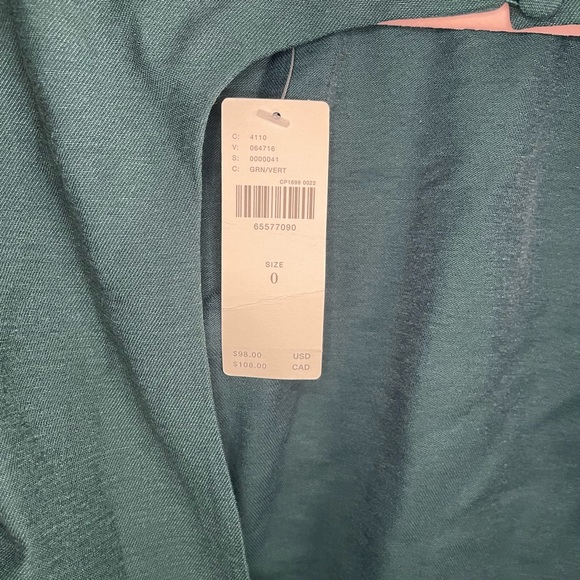 Anthropologie Maeve Open-Back Bow Blouse in Teal Green - Picture 13 of 16